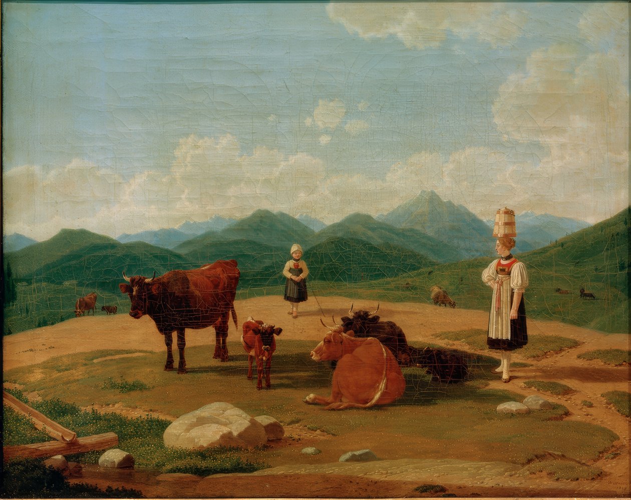 Op de Alm door Wilhelm von Kobell