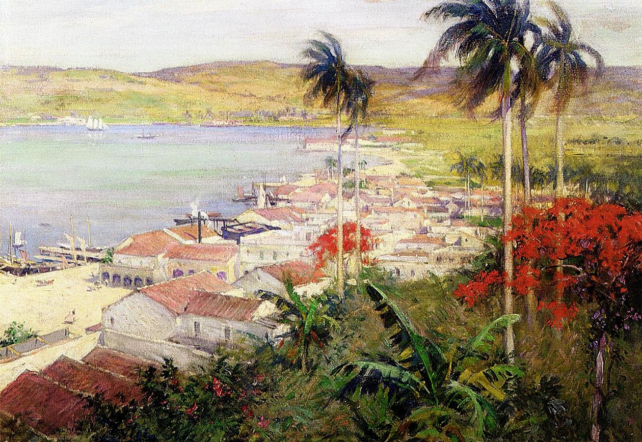 De landing door Willard Leroy Metcalf