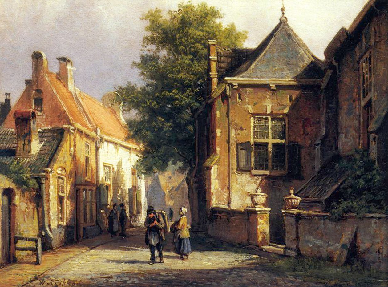 In Amsterdam door Willem Koekkoek