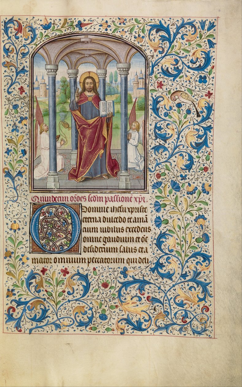 Christus zegent door Willem Vrelant