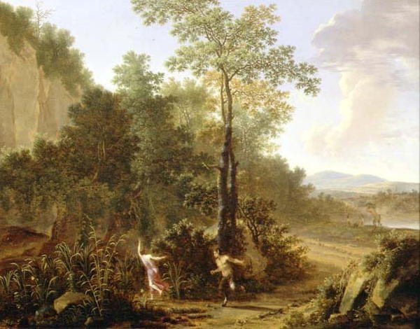 Pan en Syrinx door Willem de Heusch