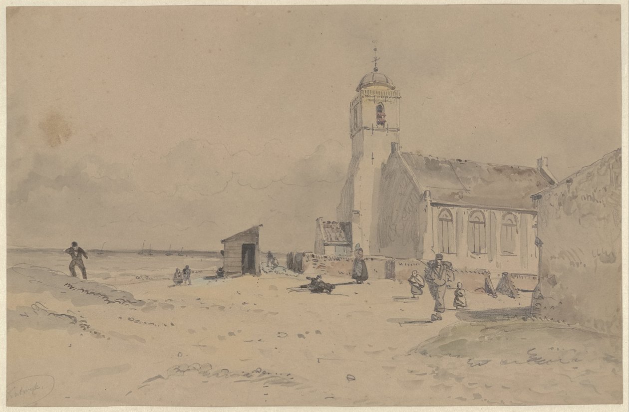 Katwijk door Willem Anthonie van Deventer