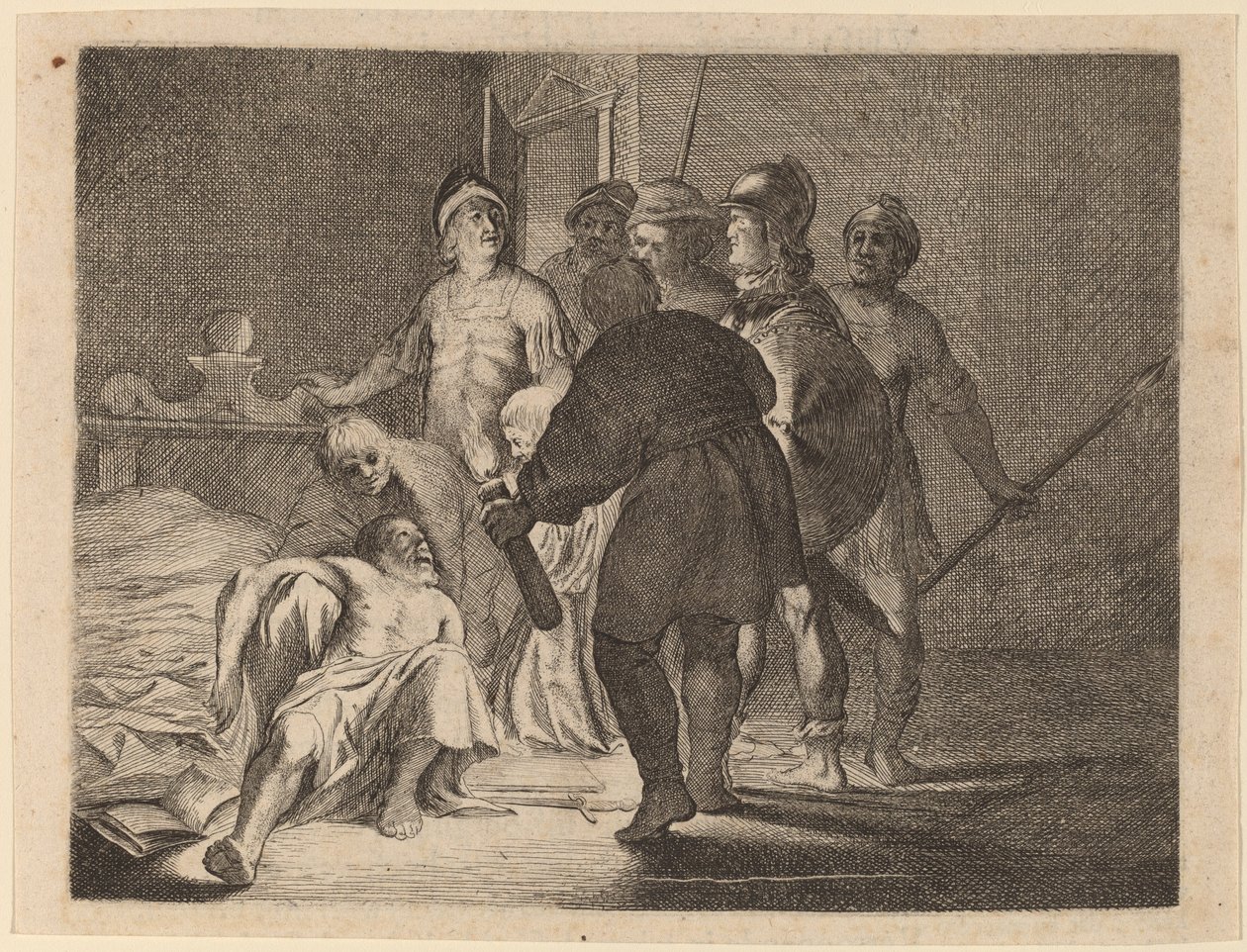 De Dood van Cato, 1634 door Willem Basse