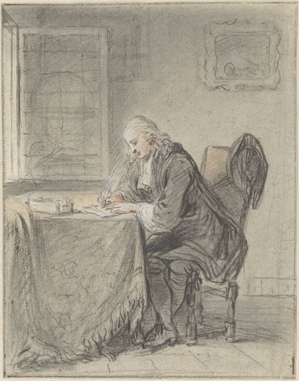 De briefschrijver door Willem Joseph Laquy