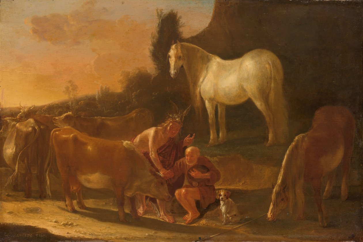 Mercurius en Io door Willem Ossenbeeck