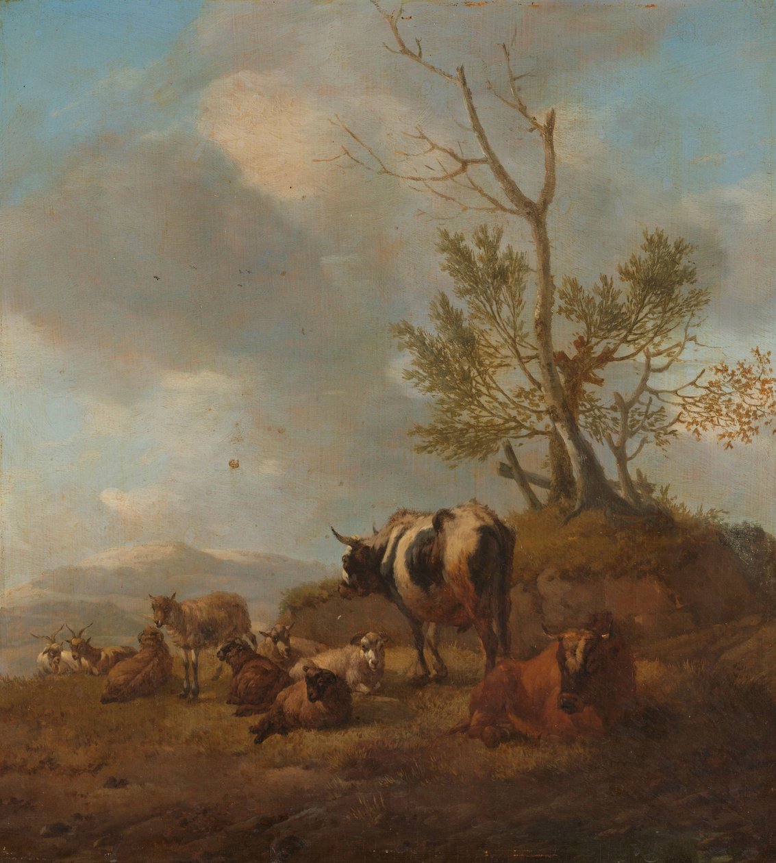 Landschap met dieren door Willem Romeyn