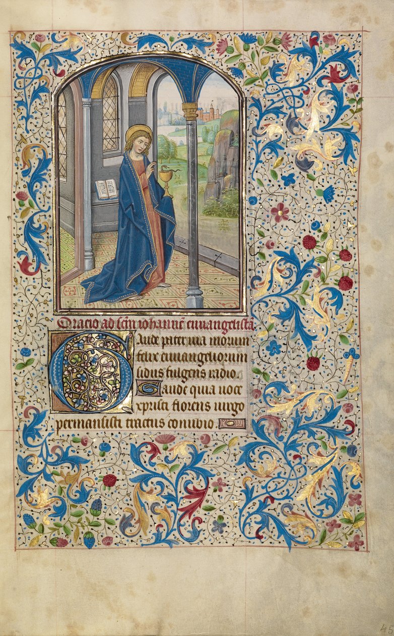 Johannes de Evangelist door Willem Vrelant