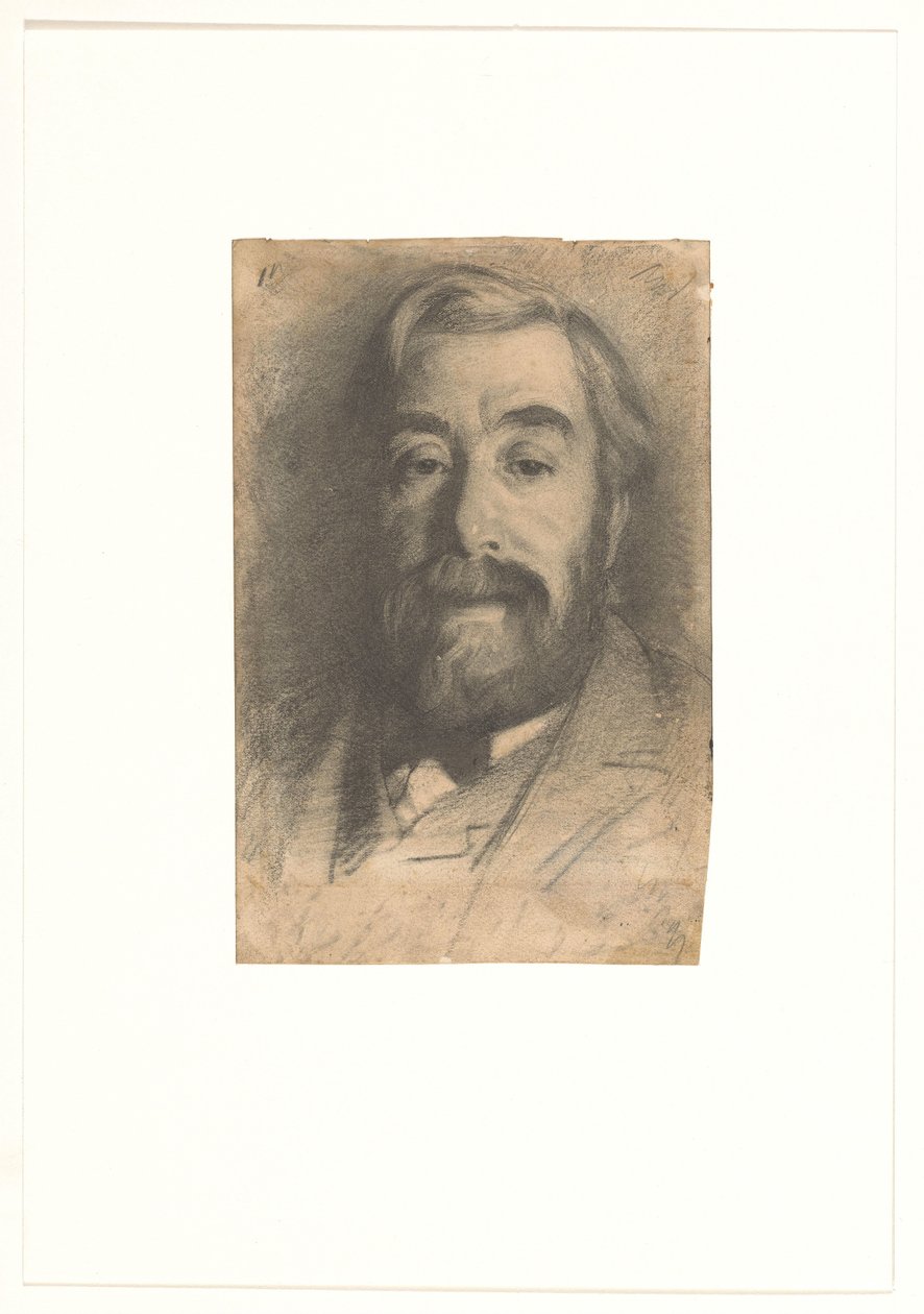 Portret van de kunstschilder Anton Mauve door Willem Arnoldus Witsen