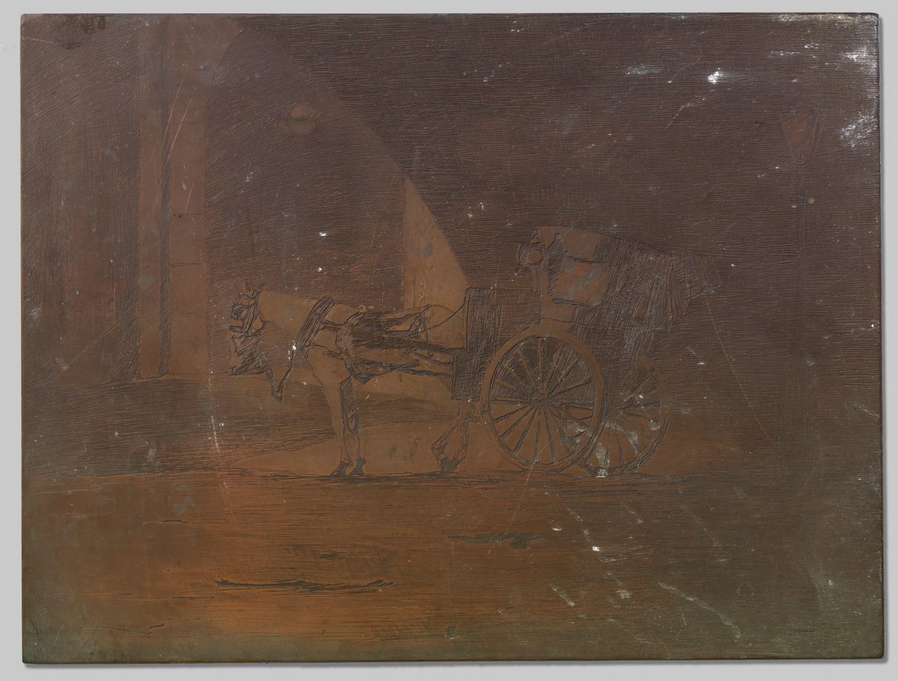 Rijtuig onder Waterloo Bridge, Londen door Willem Arnoldus Witsen