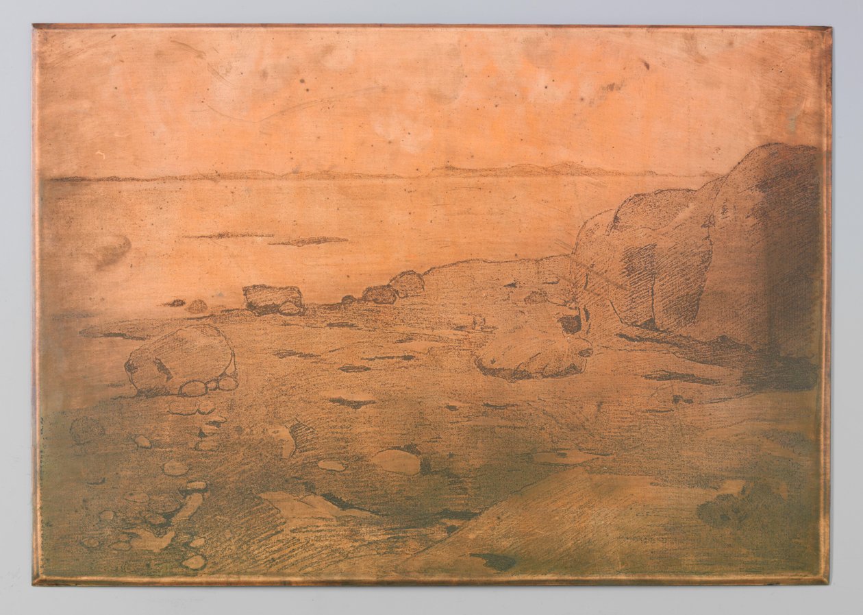Rotsige kust bij St. Andrews, Canada door Willem Arnoldus Witsen