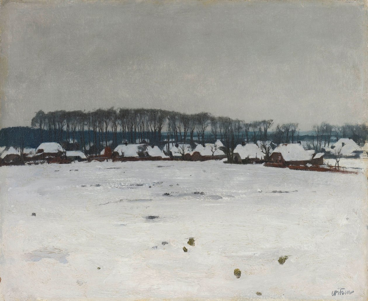 Winterlandschap door Willem Arnoldus Witsen