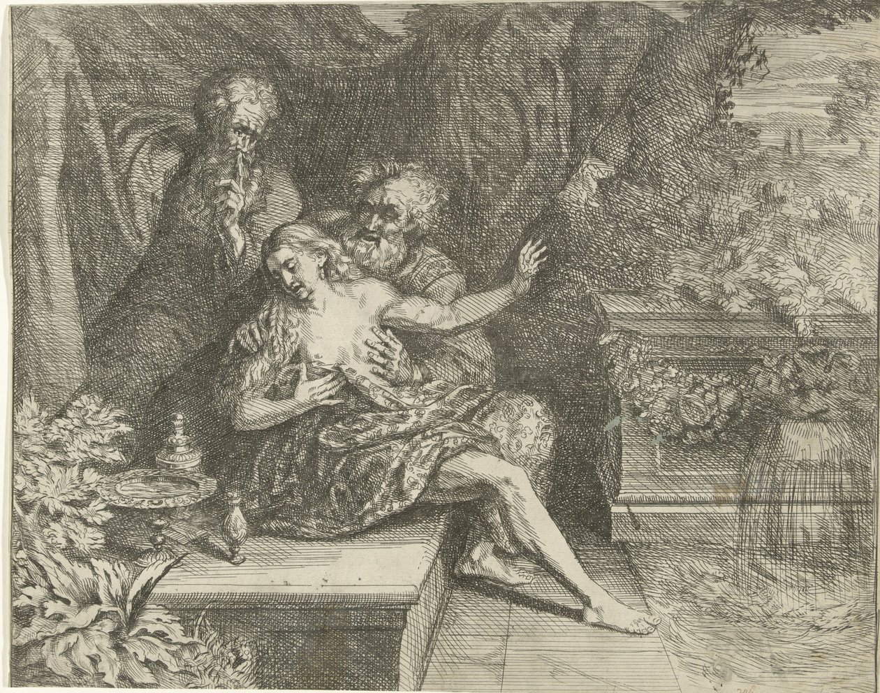 Suzanna en de ouderlingen door Willem de Ryck