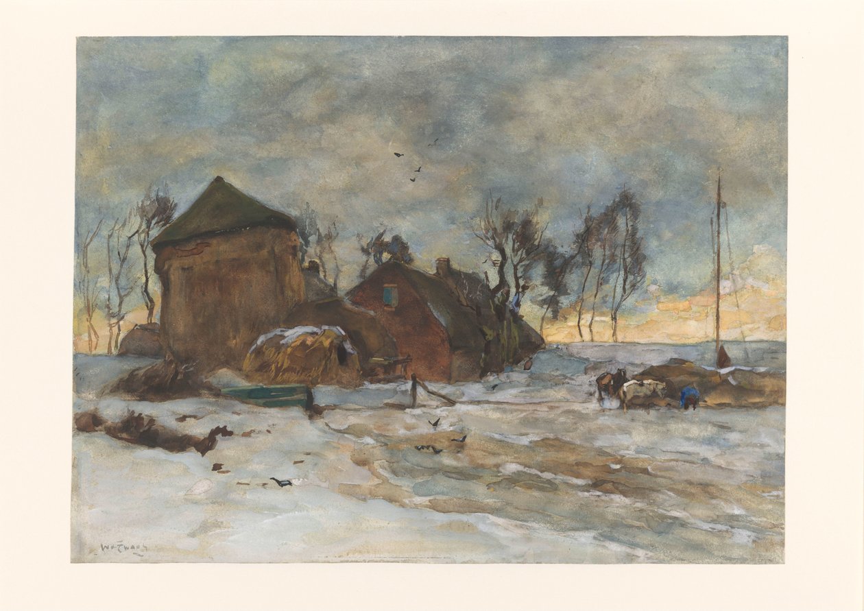 Winterlandschap door Willem de Zwart
