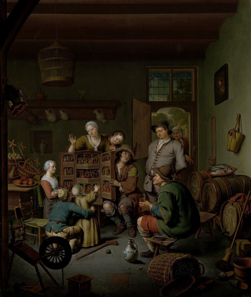De Raree-show door Willem Van Mieris