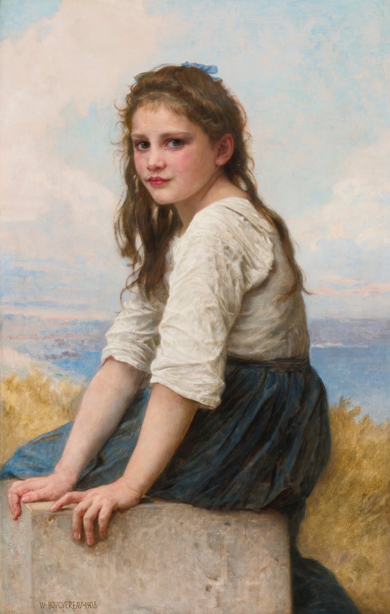 Aan de Zee door William Adolphe Bouguereau