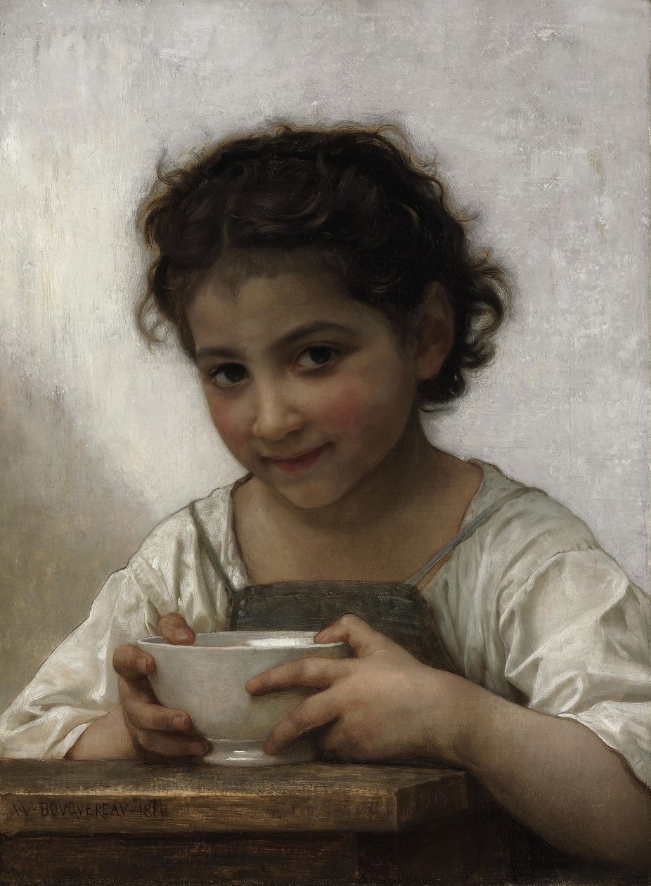 De Melksoep door William Adolphe Bouguereau