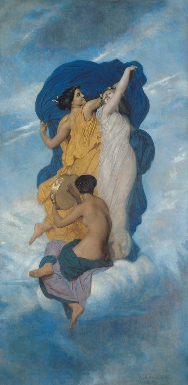 De dans, 1856 door William Adolphe Bouguereau