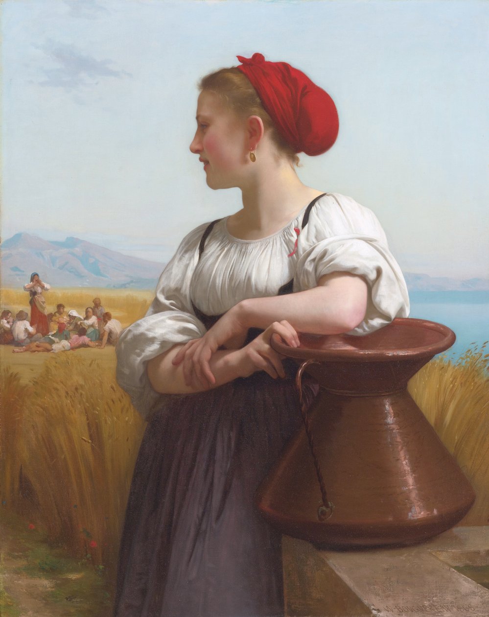 De Oogster door William Adolphe Bouguereau
