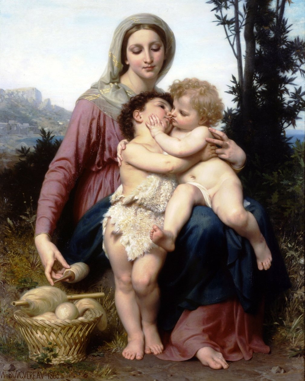 De Heilige Familie door William Adolphe Bouguereau