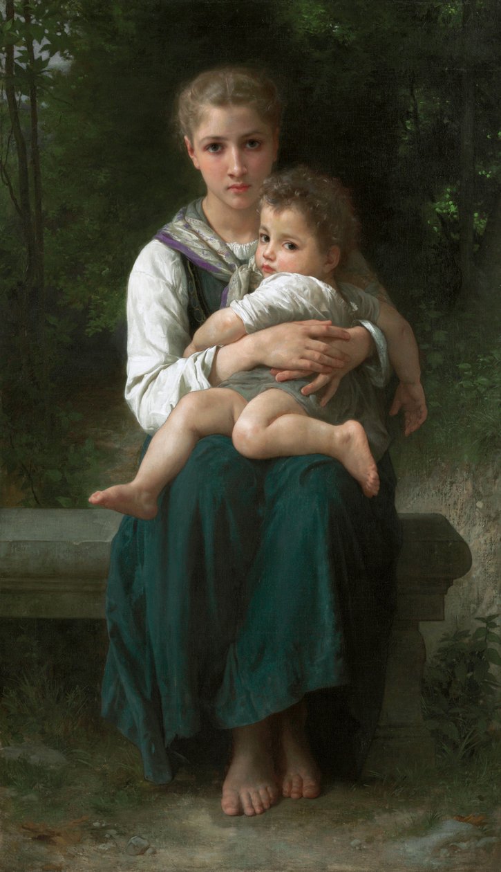 De Twee Zusters door William Adolphe Bouguereau