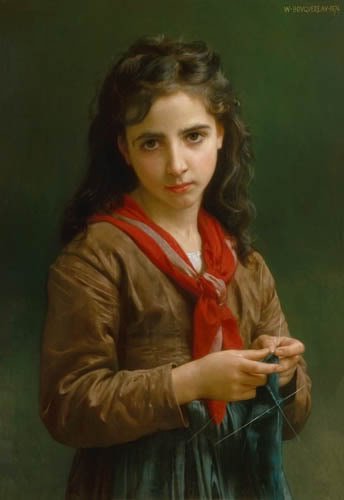 Jong Meisje door William Adolphe Bouguereau