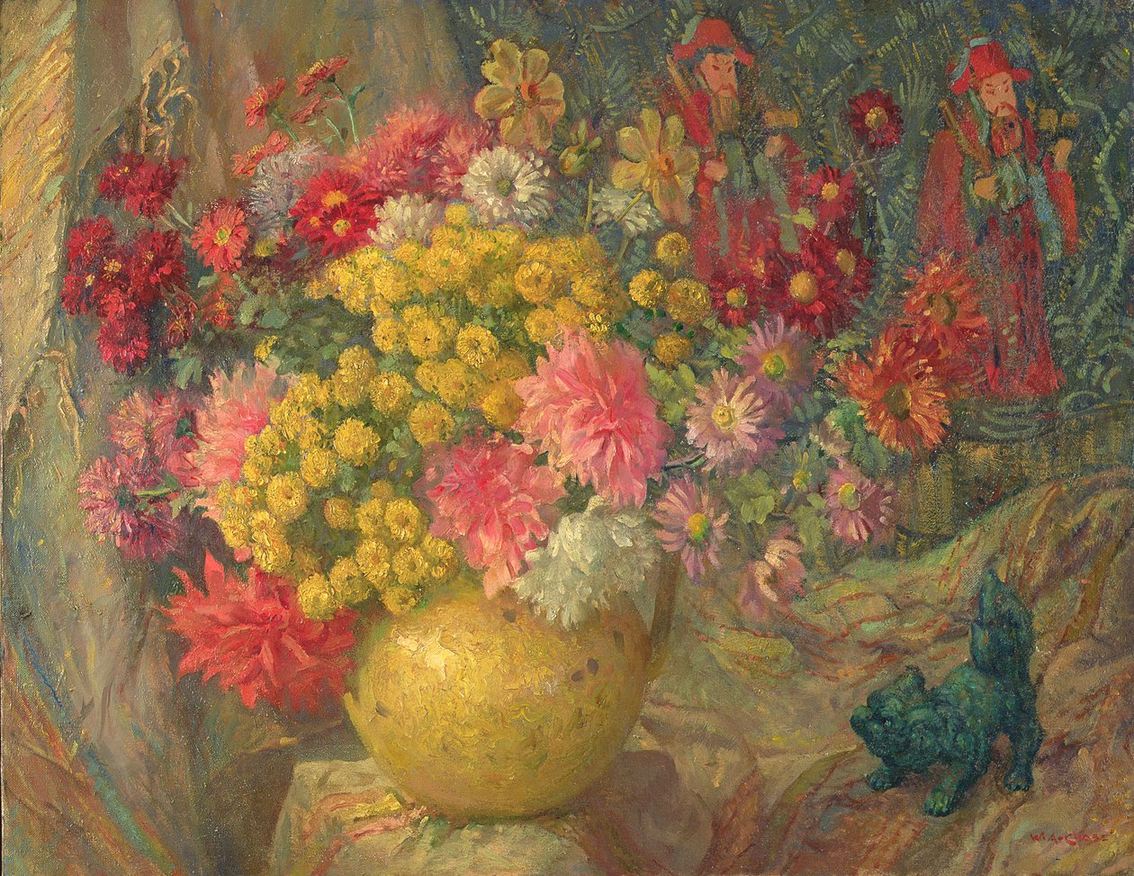 Overvloedige bloemenbos, ca. 1930s door William Arthur Chase