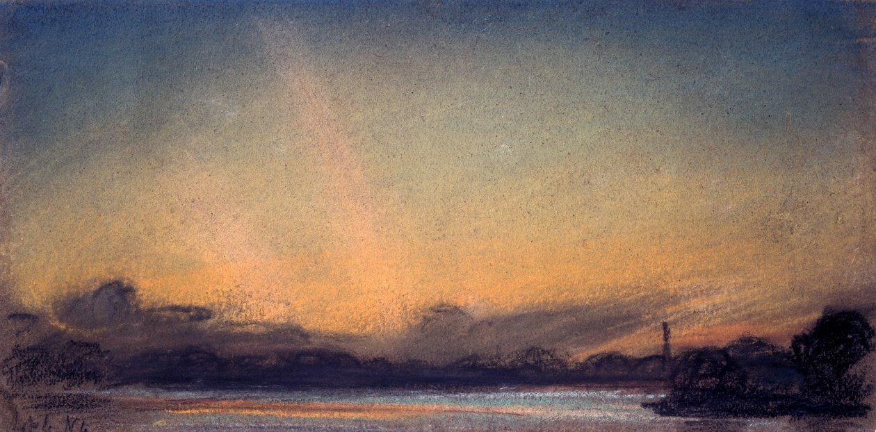 Zonsondergang, 4 september 1885 door William Ascroft