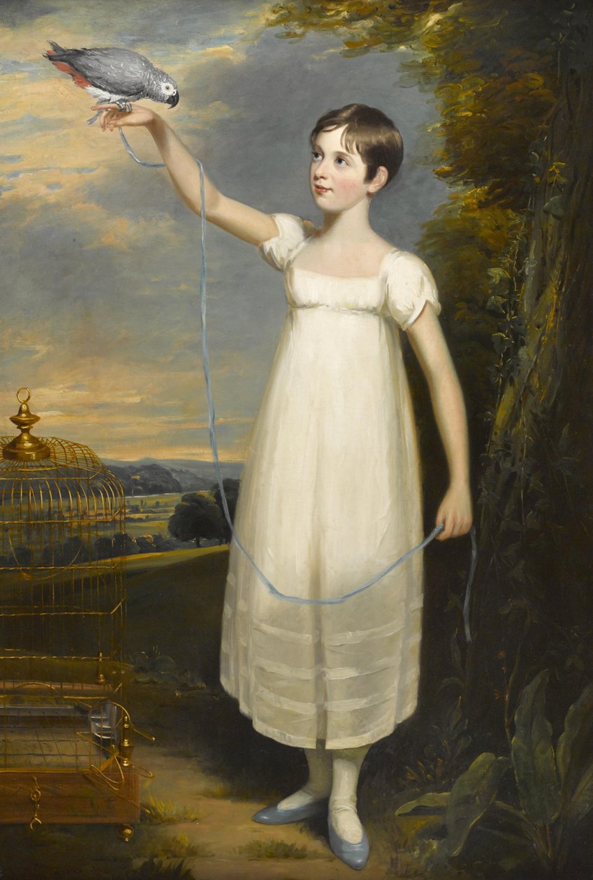 Een portret van Ellen Smith uit Nottingham door William Beechey