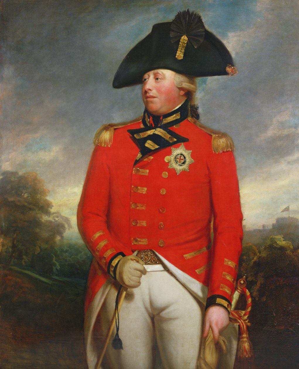 Portret van koning George III door William Beechey