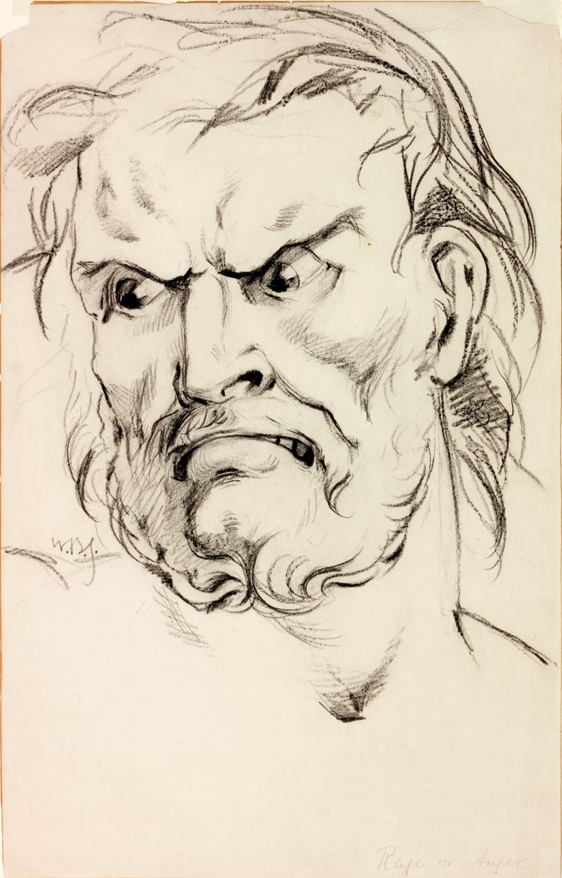Woede of boosheid door William Bell Scott