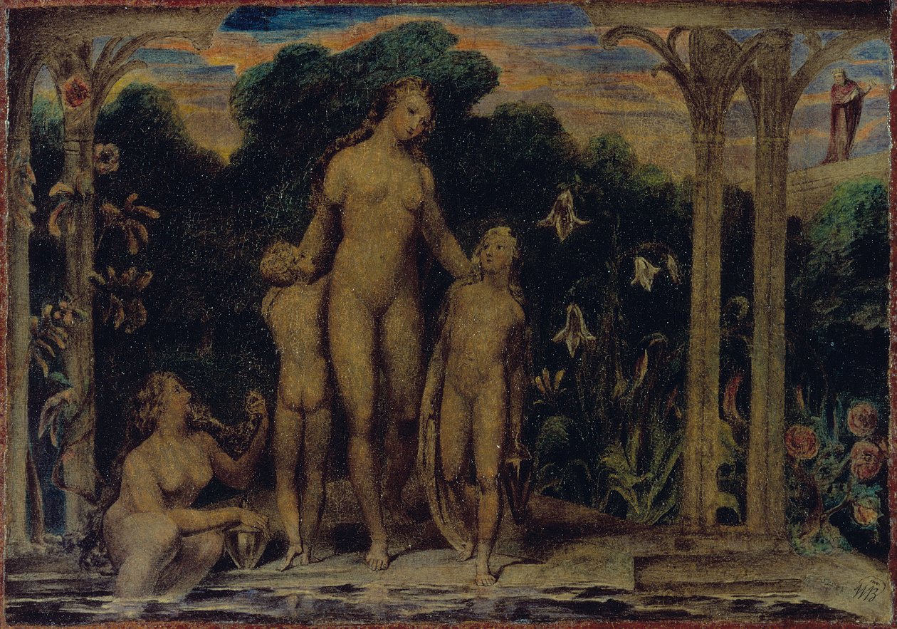 Bathseba in bad door William Blake