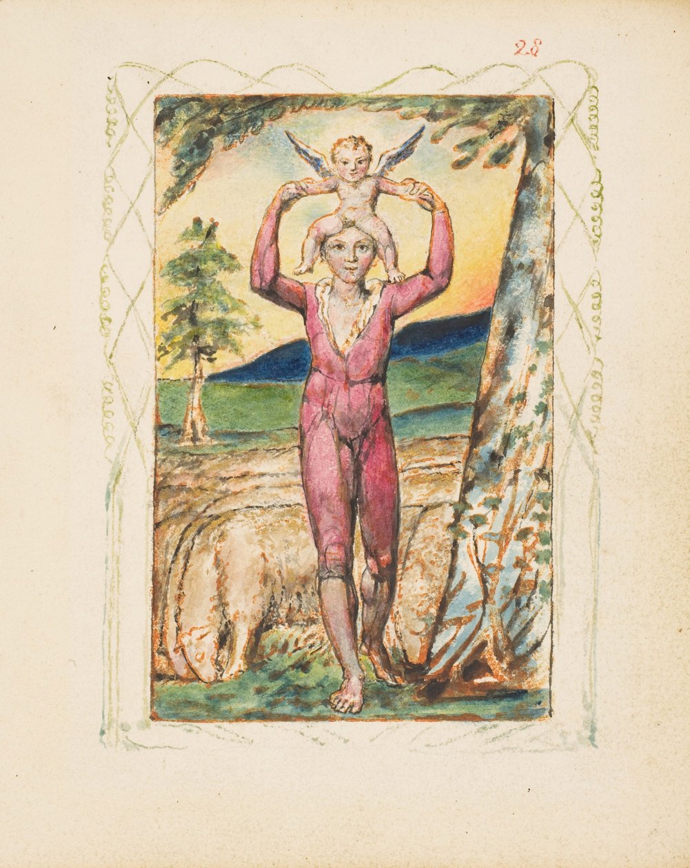 Songs of Experience: Frontispice, c.1825 door William Blake