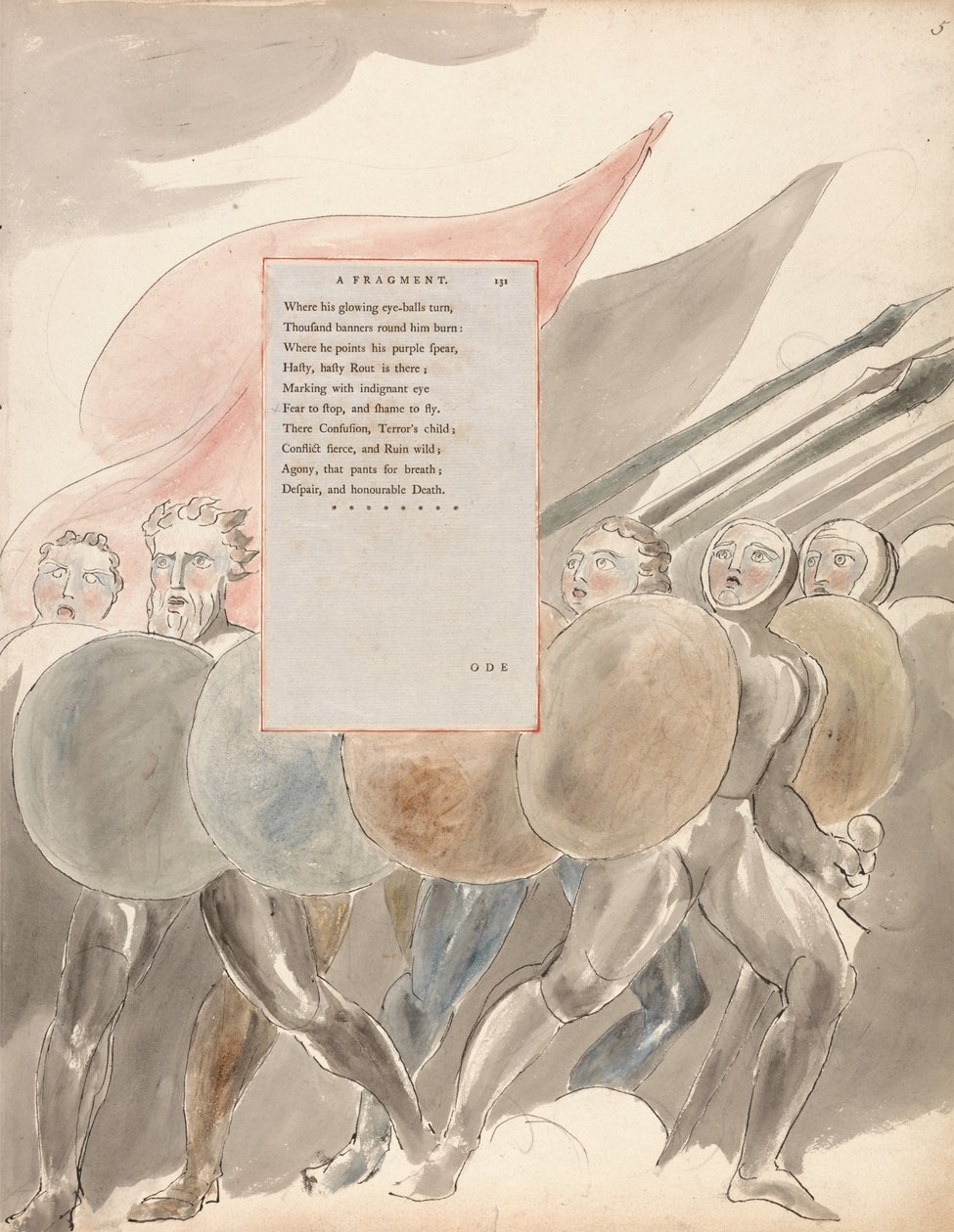 De Gedichten van Thomas Gray, Ontwerp 91 door William Blake