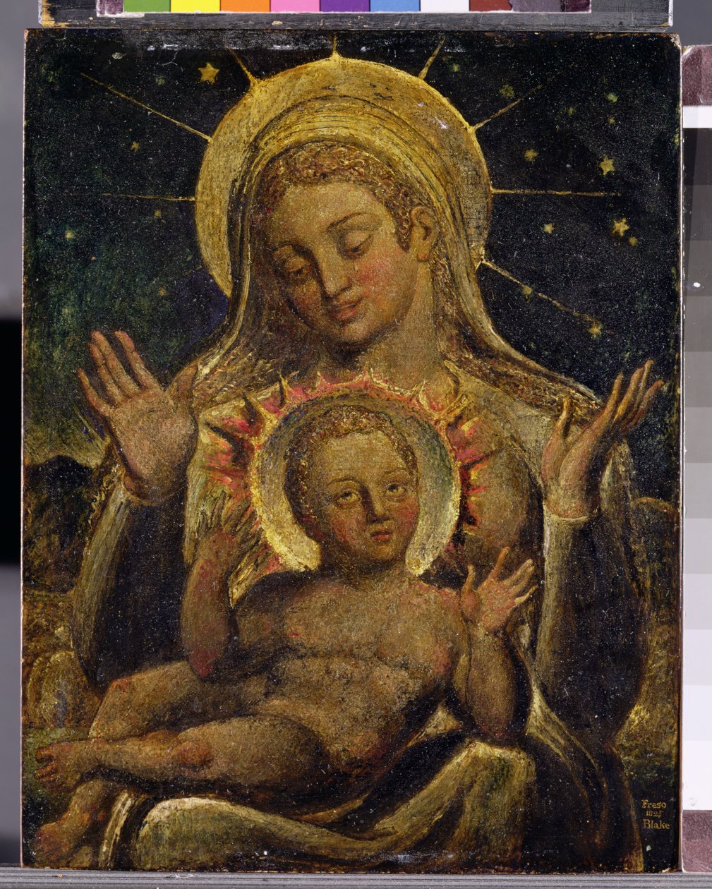Maagd en Kind door William Blake