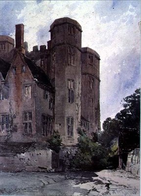 De burcht van Kenilworth door William Callow