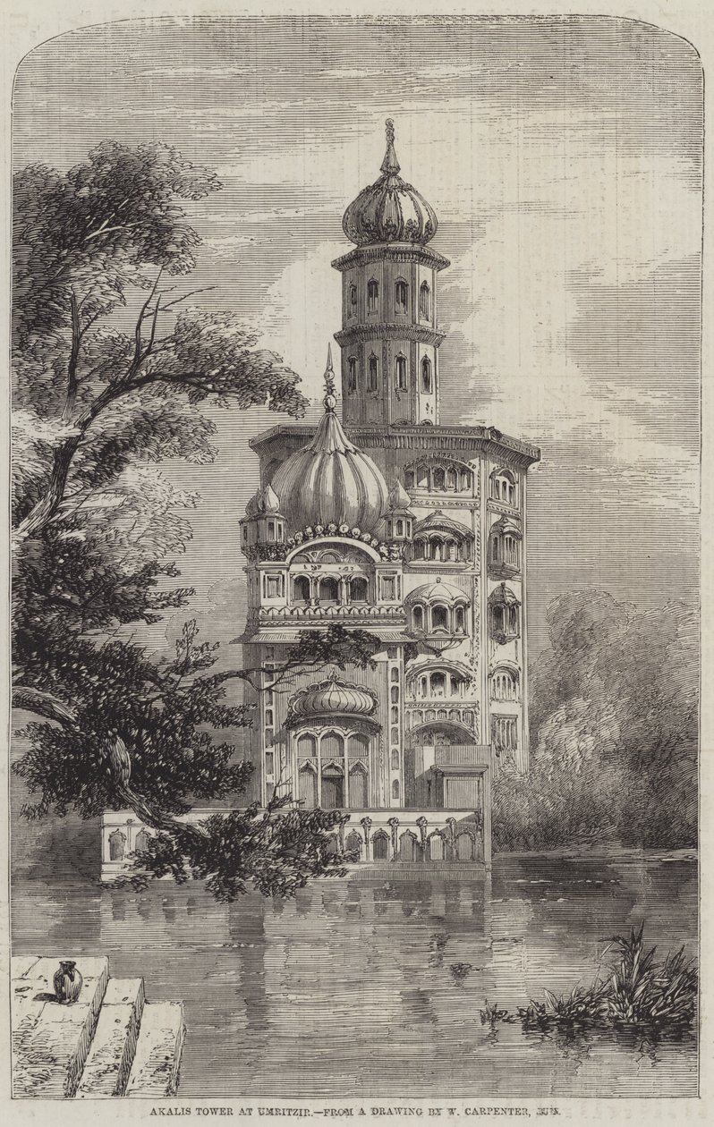 Akalis Toren in Umritzir door William Carpenter