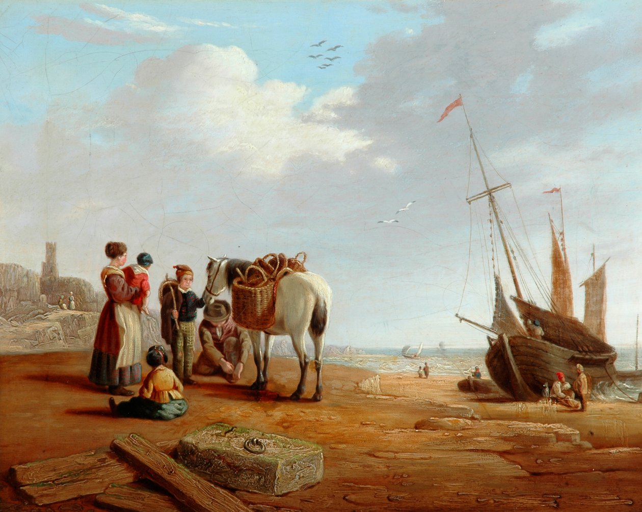 Italiaans Kustlandschap door Clarkson Frederick Stanfield