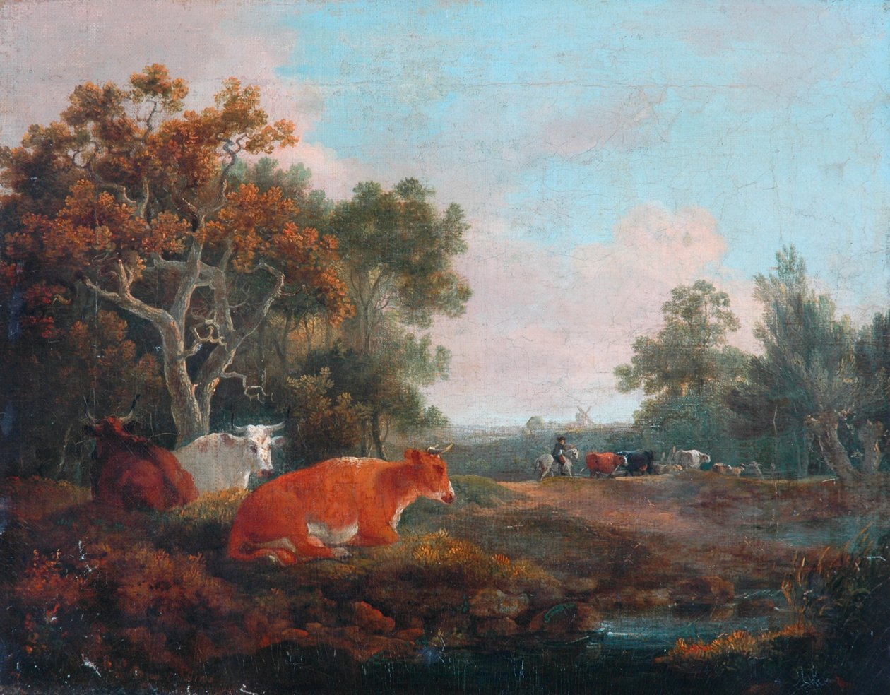 Landschap met Vee door William Collins