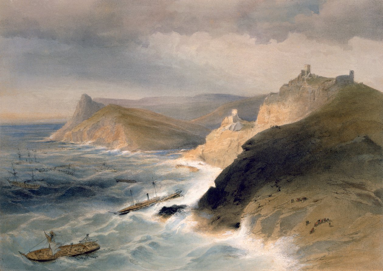 Storm bij de Haven van Balaklava, 14 november 1854, plaat uit 