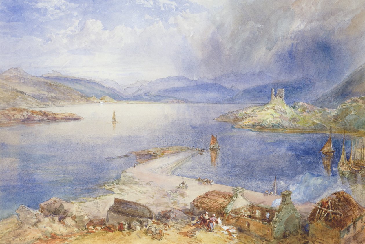 Kyleakin, Skye, 1866 door William Crimea Simpson