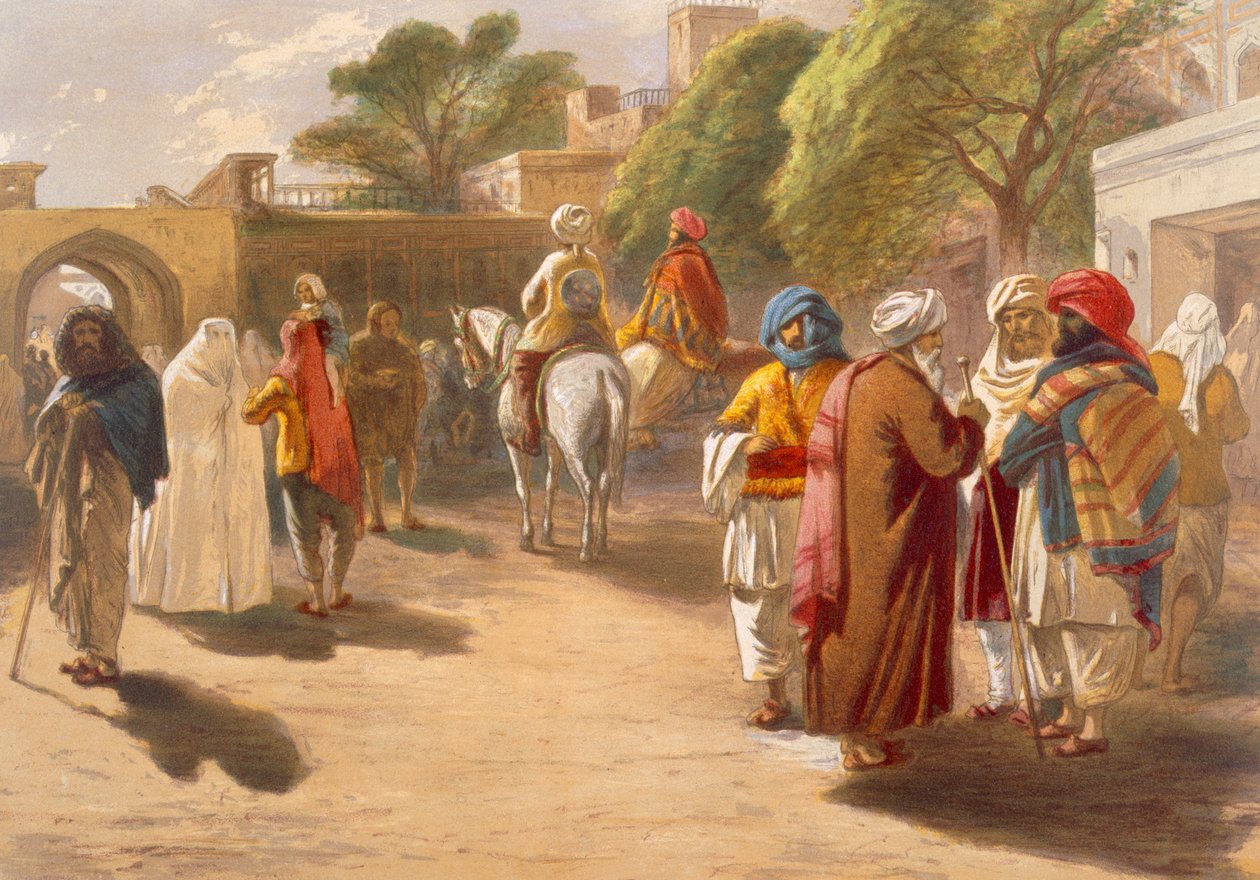 Peshawar Marktscène, uit 