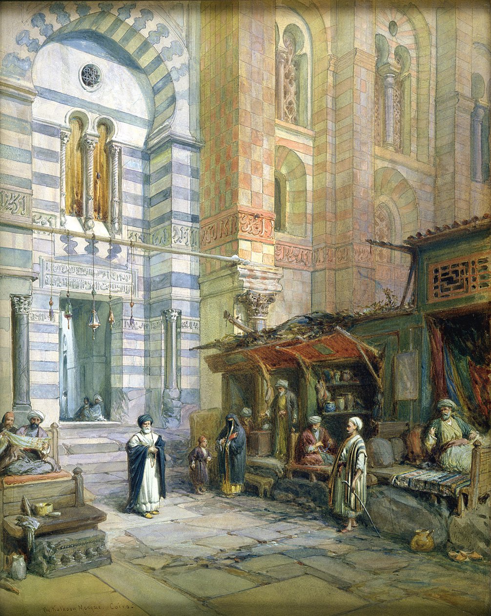 De Maristan of Moskee-Ziekenhuis van Kalaun, Caïro, 1882 door William Crimea Simpson