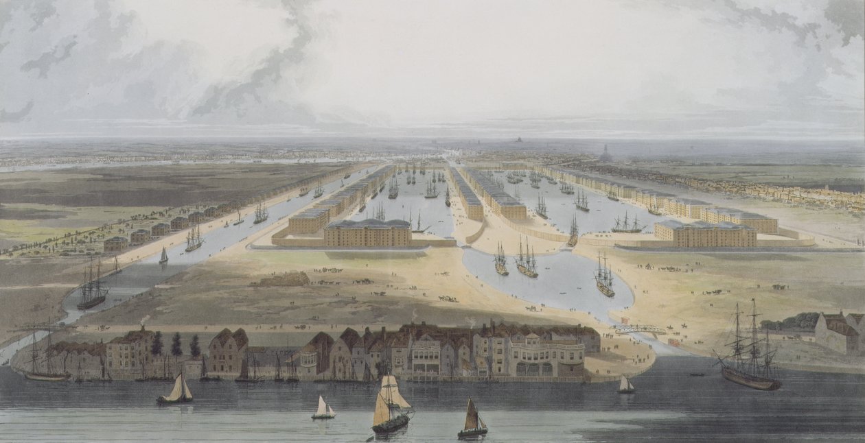 West India Trade Docks, uit 