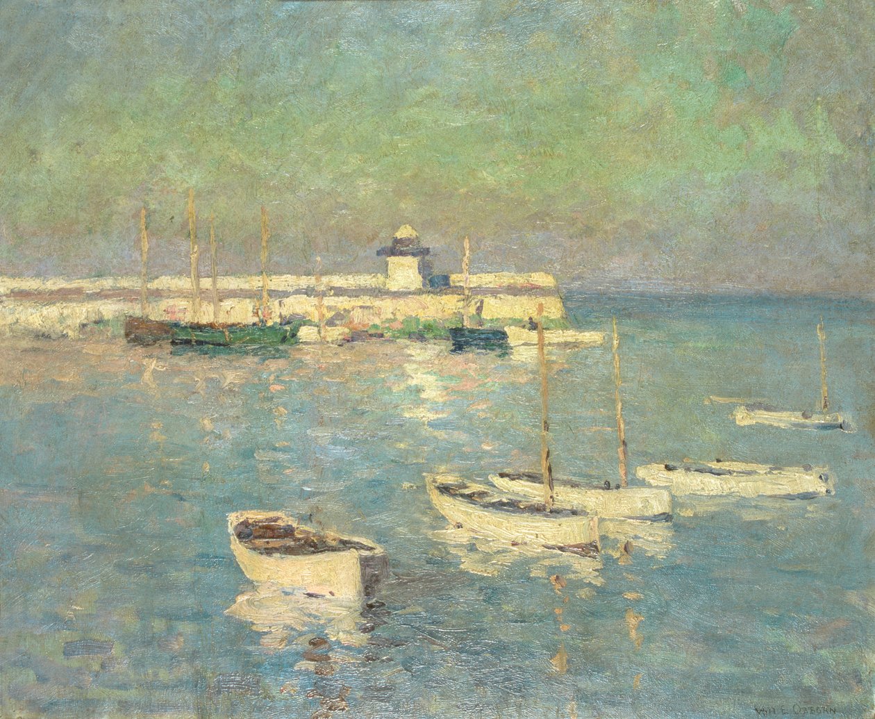 St. Ives Pier (Smeatons Pier) door William E Osborn