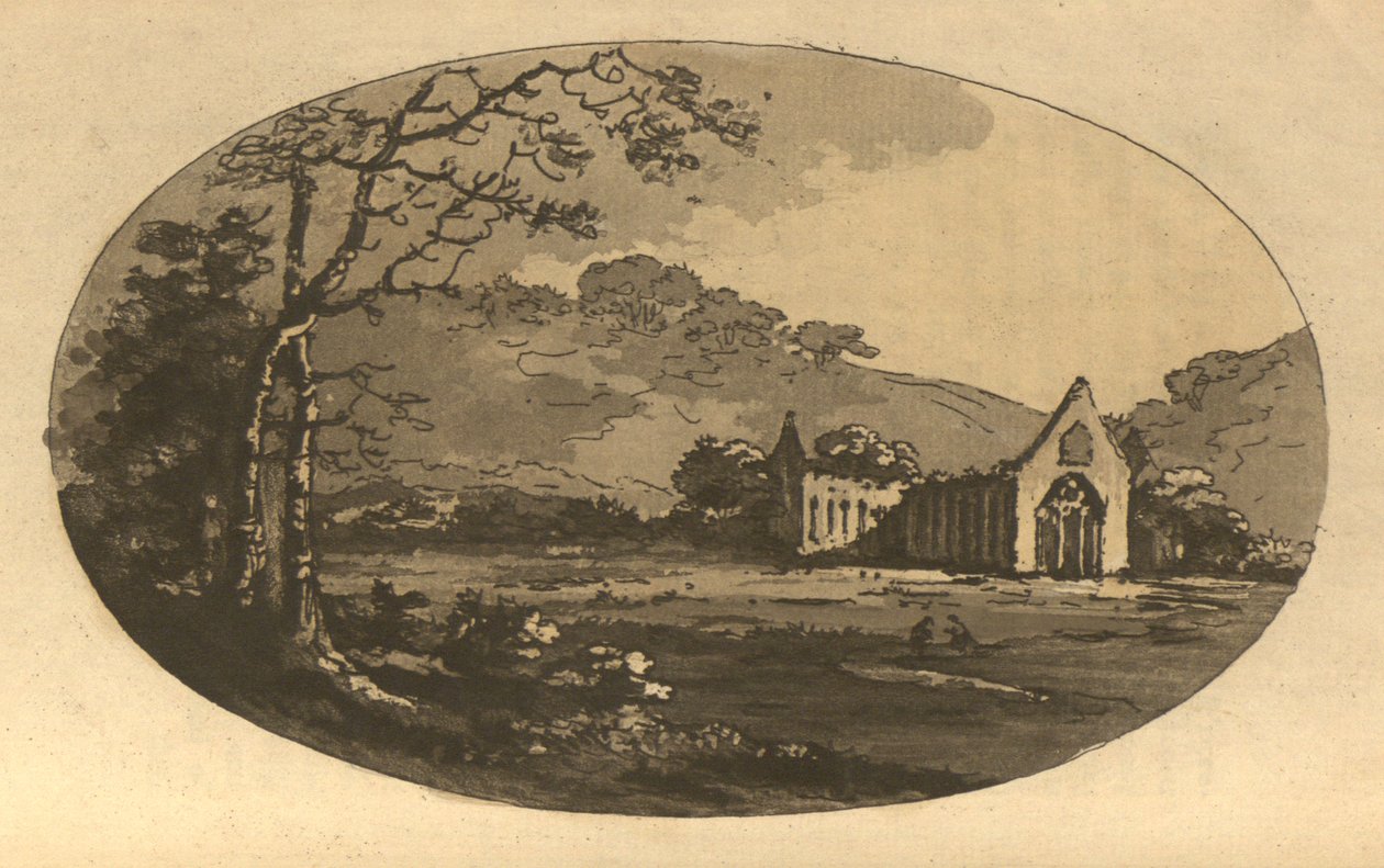 Tintern Abbey door William Gilpin
