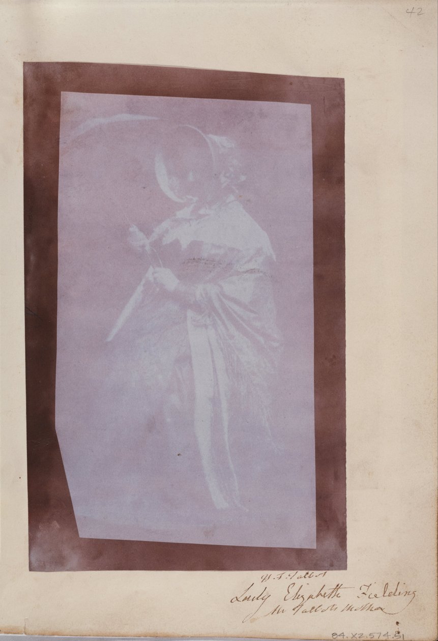 (Lady Elisabeth Feilding) door William Henry Fox Talbot