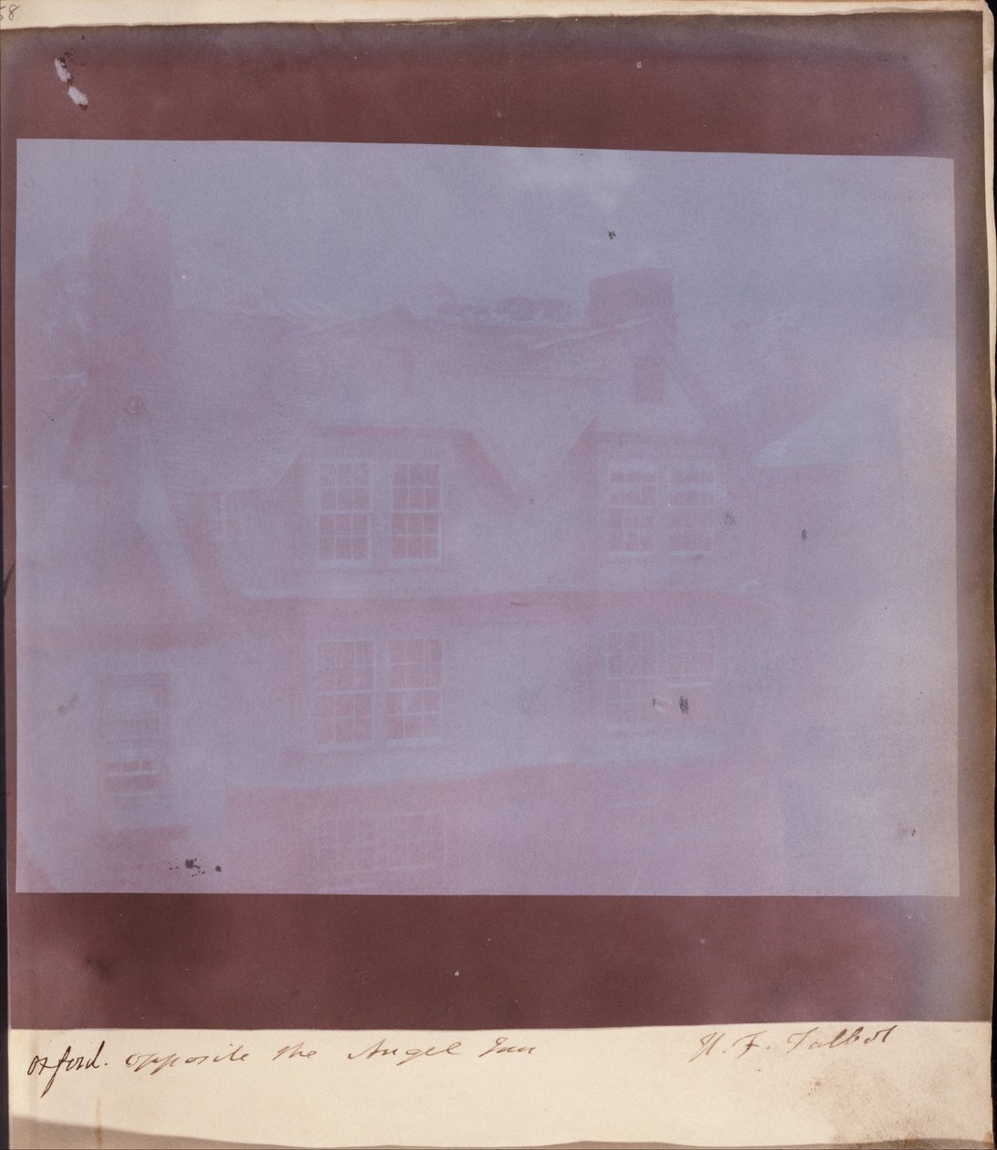 Oxford, tegenover de Angel Inn door William Henry Fox Talbot