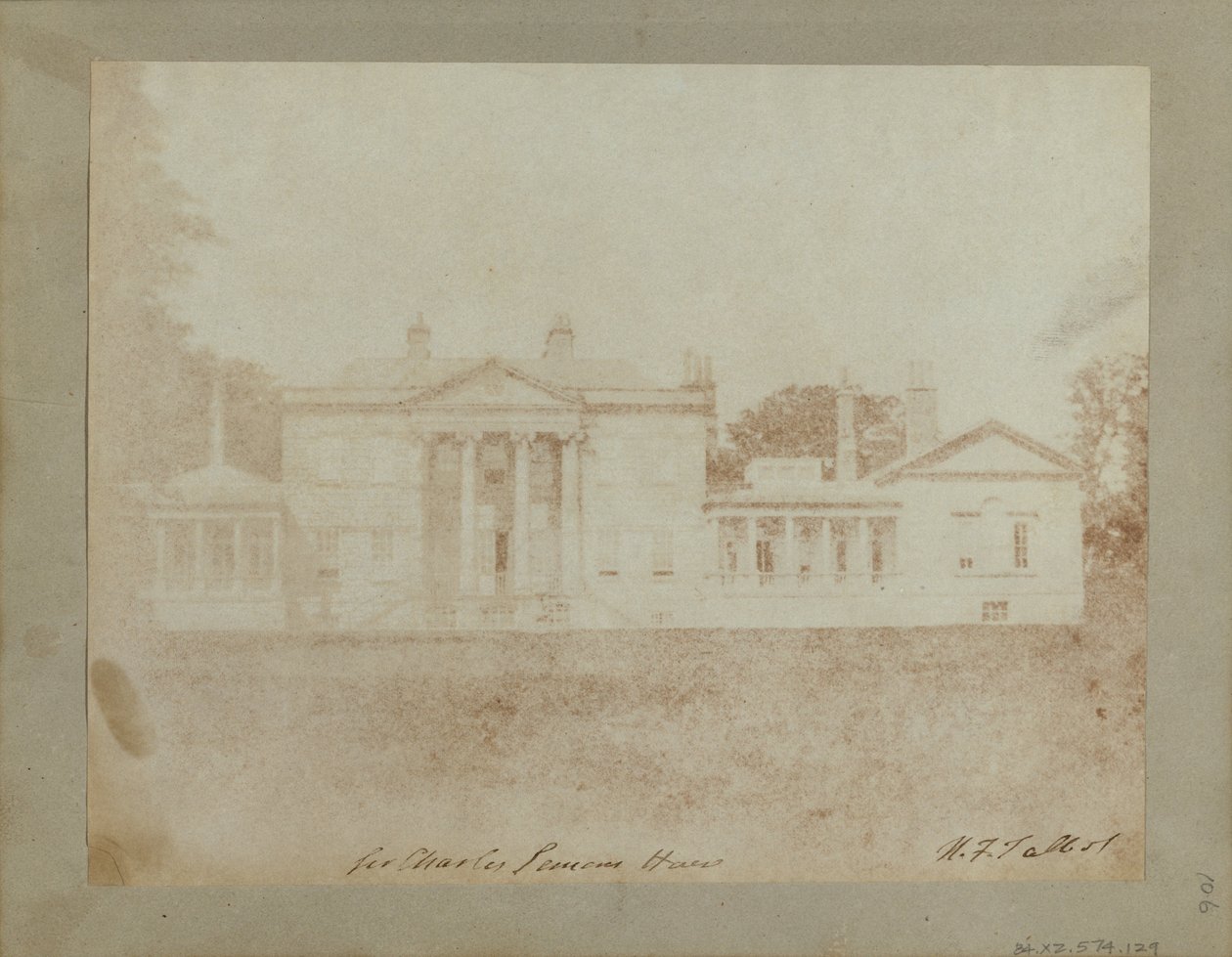 Carclew House, nabij Truro, Cornwall door William Henry Fox Talbot
