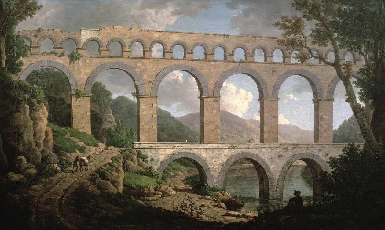 Pont du Gard, Nimes door William Marlow