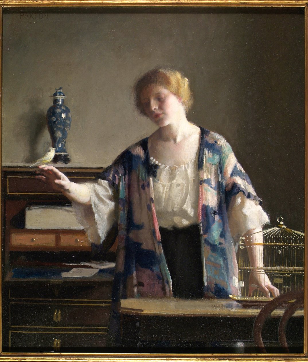 De kanarie, 1913 door William McGregor Paxton